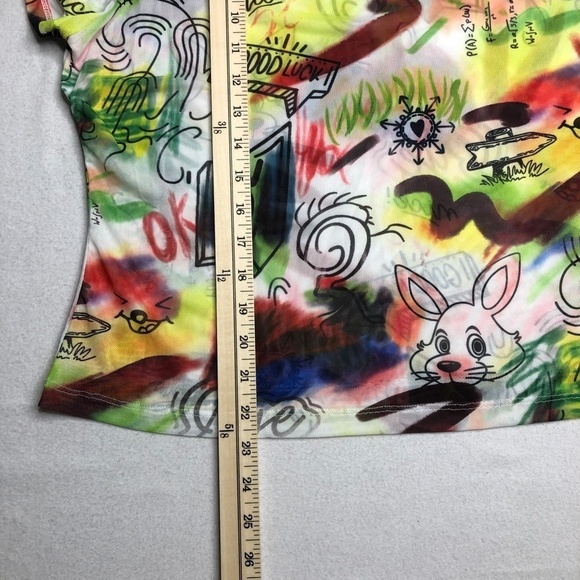Shein Curve Shirt 2XL Rabbits Short Sleeve Tee - Picture 4 of 10